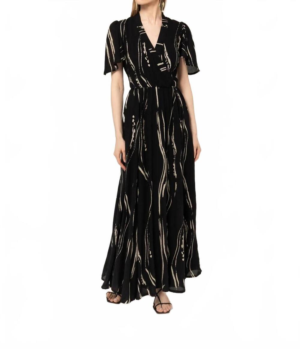 NEW BEL KAZAN la vie en maxi dress in black sumi